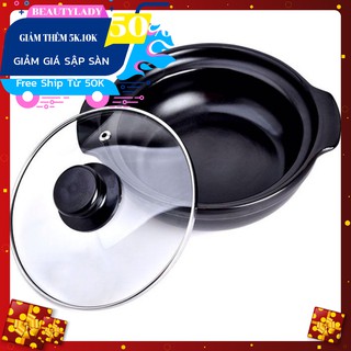 Nồi đất tráng men cao cấp 19cm