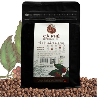Cà phê hạt Arabica Hảo hạng Light coffee 200g