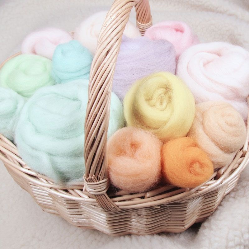 Len Chọc Mã Màu 41-80 (Needle Felt) 5g/Gói