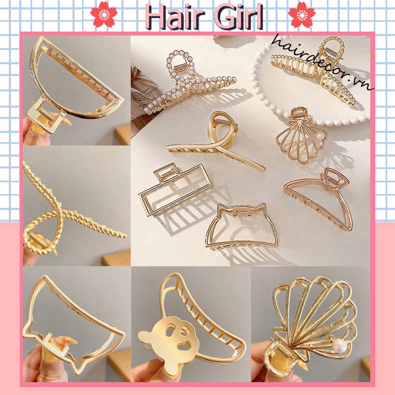 Set 39 kẹp tóc kim loại đính ngọc trai nhân tạo thời trang cho nữ
