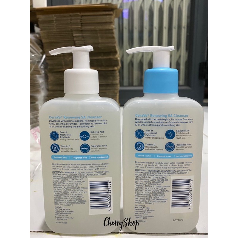 [Có sẵn/Hàng Mỹ] Sửa rửa mặt dịu nhẹ và se khít lỗ chân lông CeraVe Renewing SA Cleanser (237ml) | BigBuy360 - bigbuy360.vn