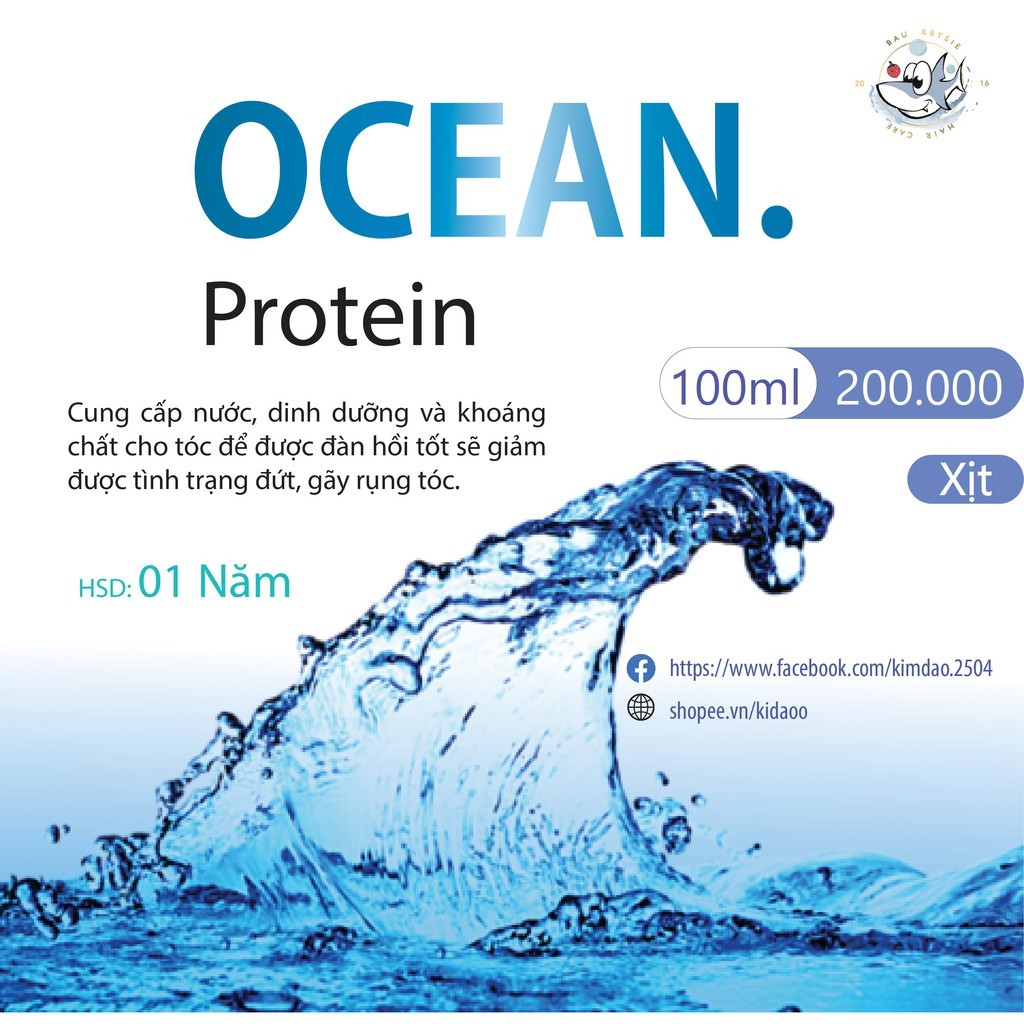 OCEAN Hair Mist - Xịt Dưỡng Chiết Xuất Protein