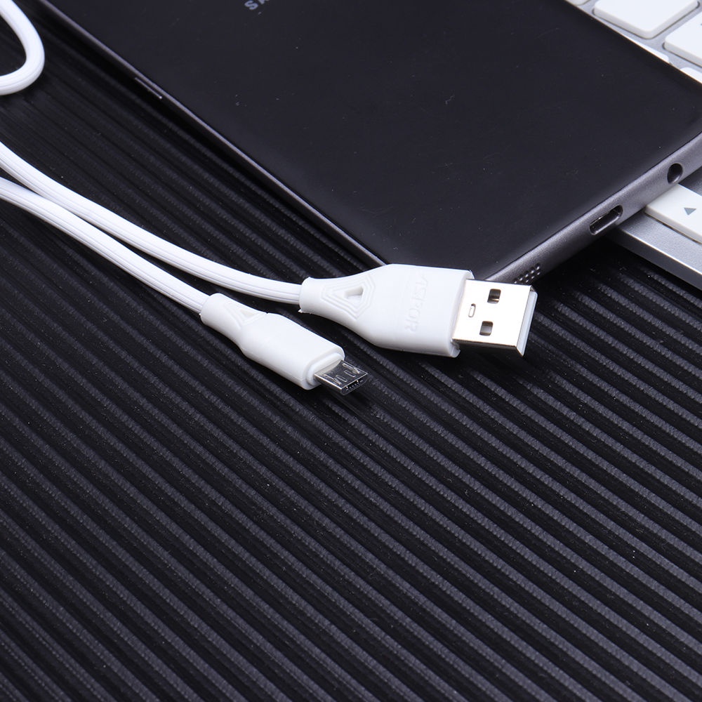 Dây cáp sạc iphone/samsung AC-05/AC-06 sạc nhanh 2.4A bền bỉ chống rối chống gãy gập dài 1M