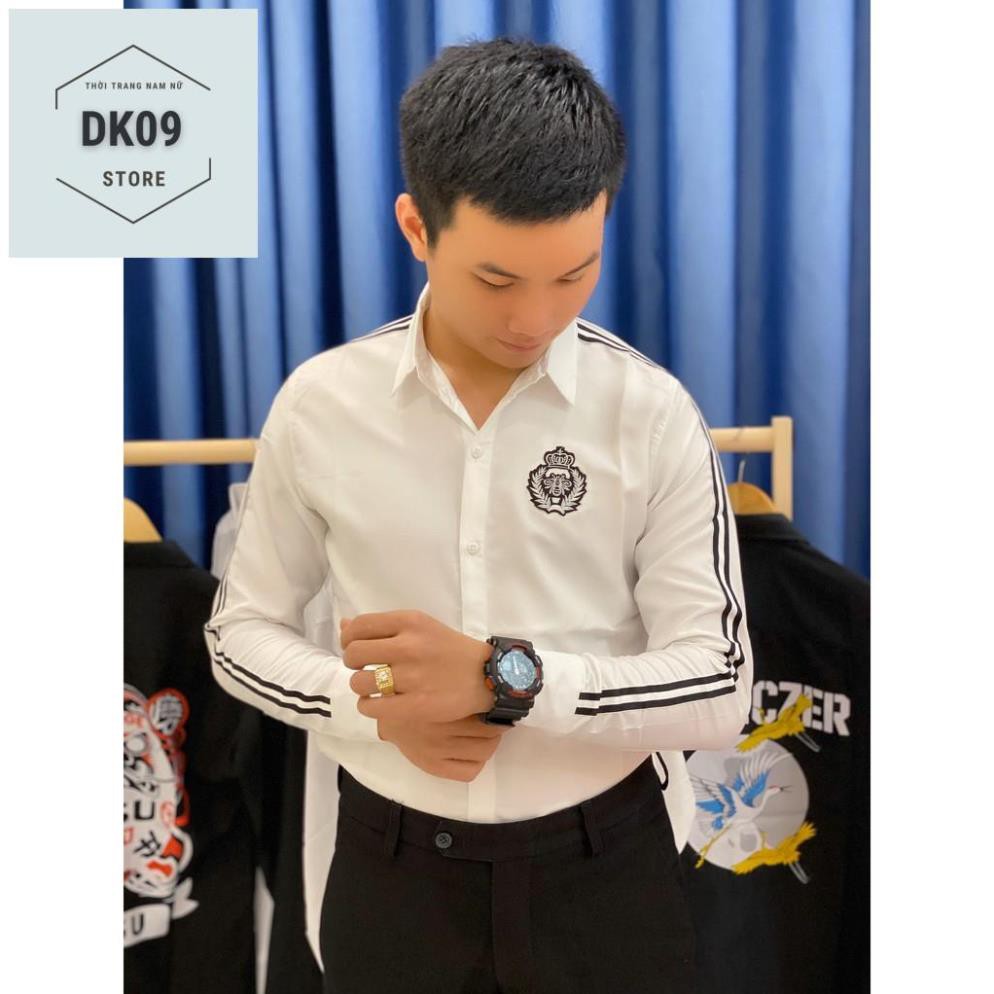 Áo Sơ Mi Dài Tay Cặp Đôi Nam- Nữ Thiêu Logo Ong & Chạy day Tay | BigBuy360 - bigbuy360.vn