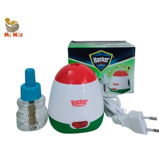 Đèn xông Tinh dầu đuổi muỗi Tặng kèm Tinh Dầu - Máy đuổi muỗi Hacker- Không mùi không độc hại ,DTDM