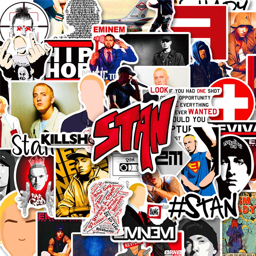 ❉ Eminem Series 02 HipHop Rapper Singer Stickers ❉ 50Pcs/Set DIY Fashion Waterproof Doodle Decals Stickers