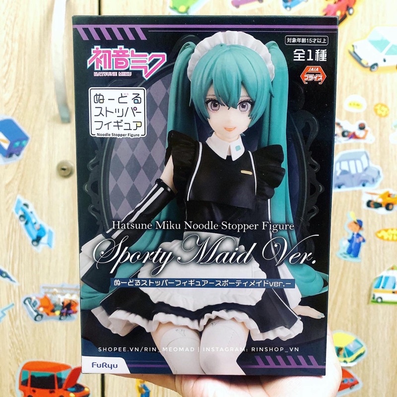 [FURYU] Mô hình chính hãng Hatsune Miku - Noodle Stopper Figure -Sporty Maid Ver.-