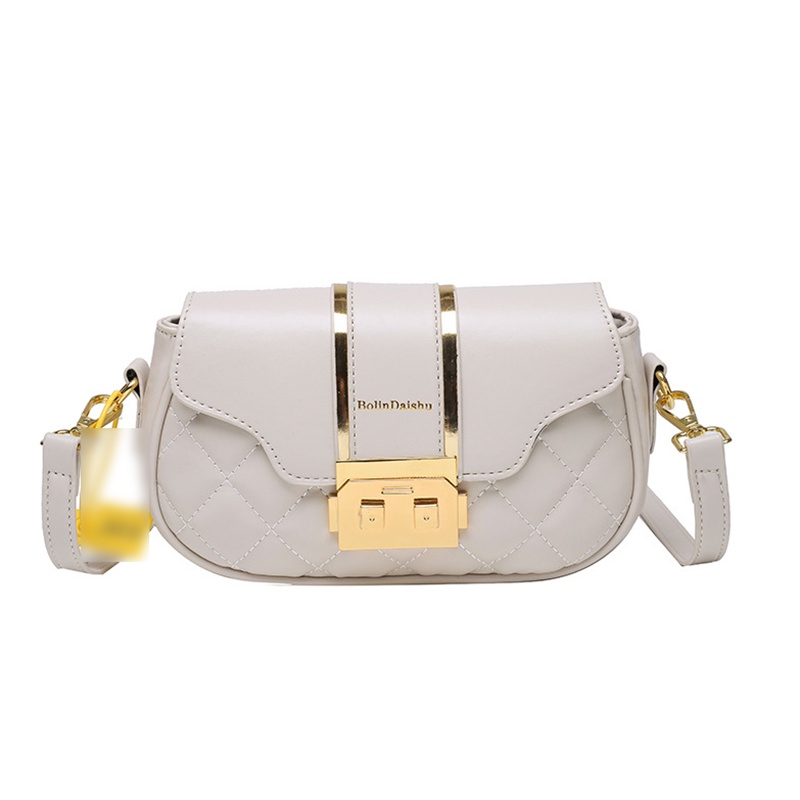 Ielgy Túi Xách Đeo Vai Có Khóa Cài Đính Kim Cương Cổ Điển Cho Nữ