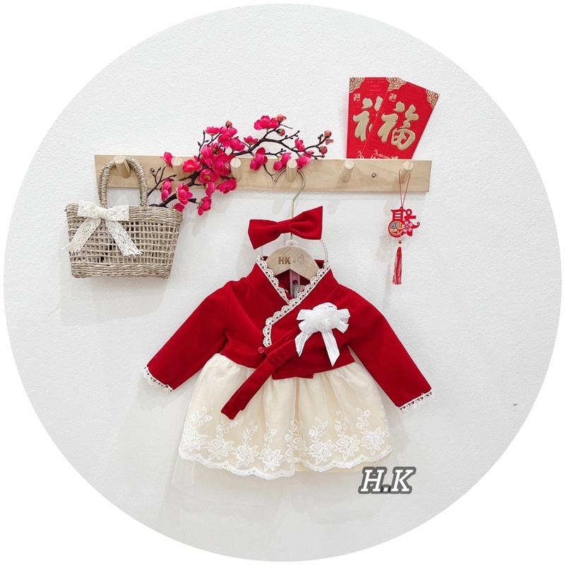 hanbok kèm váy dây