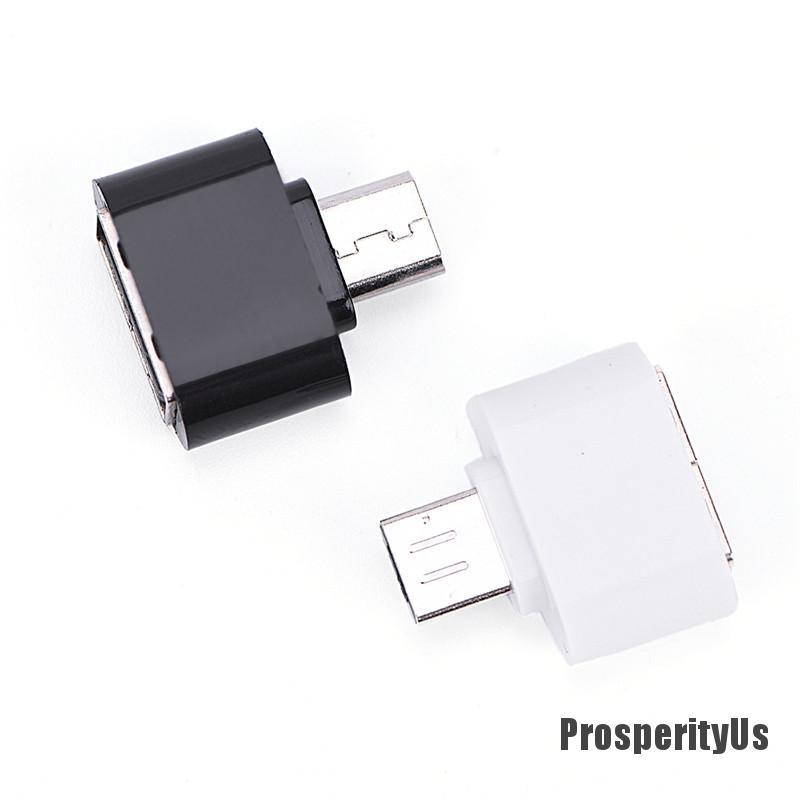 (Prosperityus 4) Mini Otg Micro Usb To Usb Converter Tablet Pc Android