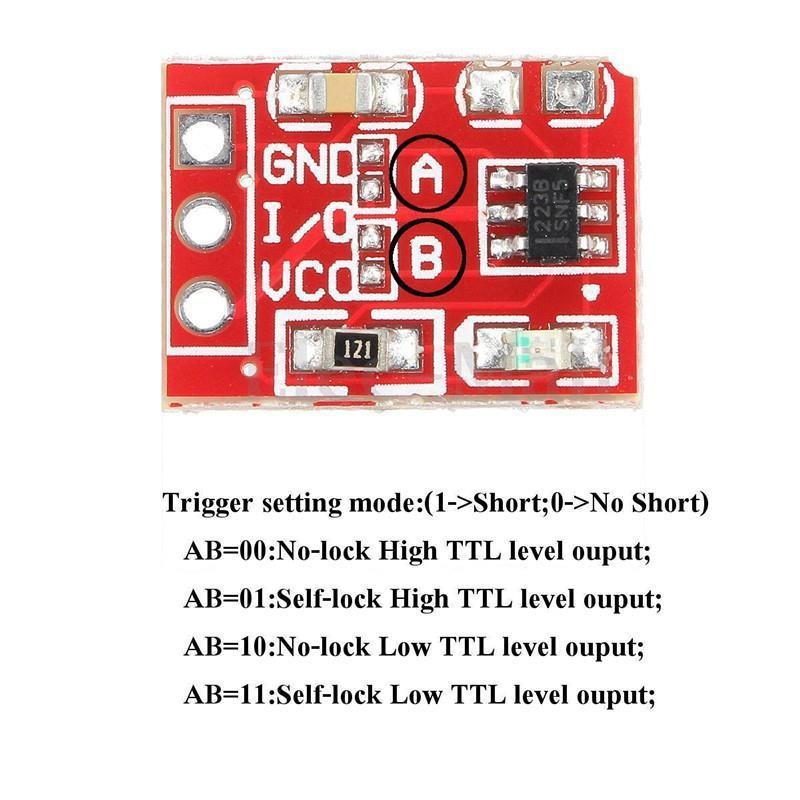 [Bản mới] Module Cảm Ứng 1 Chạm Điện Dung TTP223B TTP223 Mini [HTE Quy Nhơn CN2]