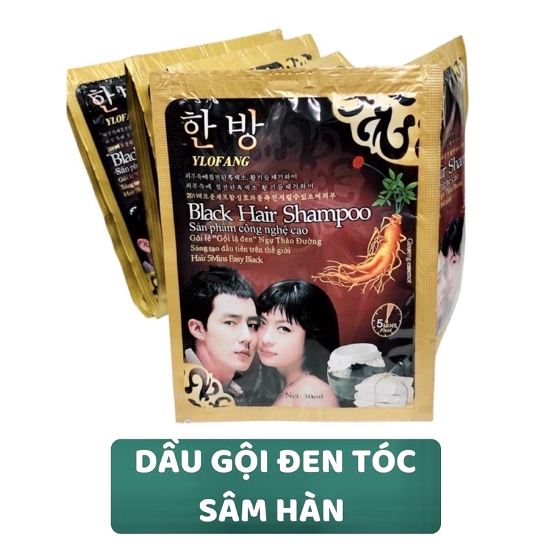 1 GÓI DẦU GỘI NHUỘM TÓC ĐEN.CHIẾT SUẤT TỪ THẢO DƯỢC