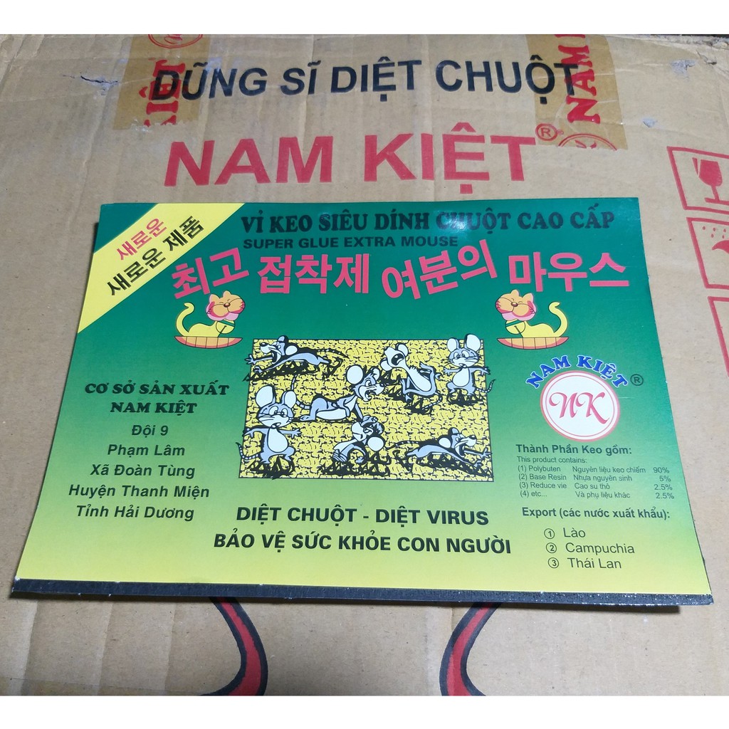 Keo dính chuột Nam Kiệt, Keo bẫy chuột, dán chuột - Thân thiện với môi trường