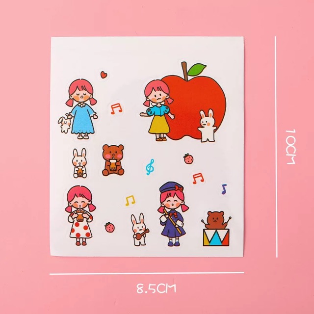 SET HÌNH DÁN STICKER TRANG TRÍ CUTE J20