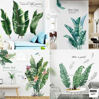 Decal lá rừng nhiệt đới, decal lá nhiệt đới
