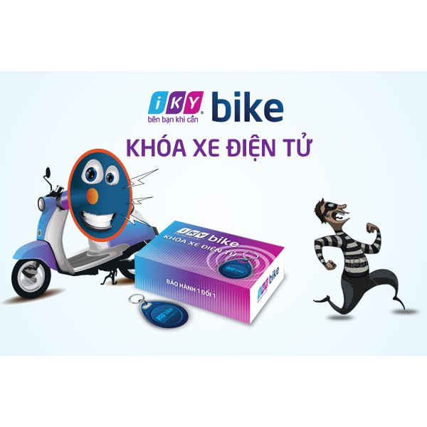 KHÓA THẺ TỪ CHỐNG TRỘM XE MÁY IKYBIKE CHÍNH HÃNG  IKY BIKE