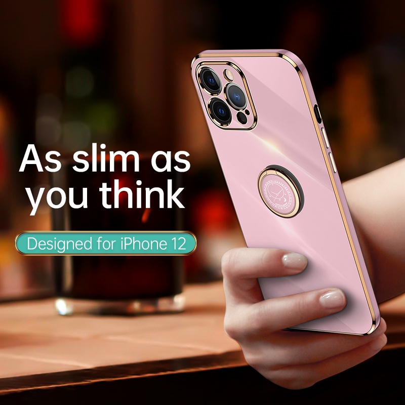 Ốp Điện Thoại Cứng Mạ Điện Cho iPhone 11 11Pro 11ProMax 12 12Pro 12Mini 13Mini 12ProMax Max