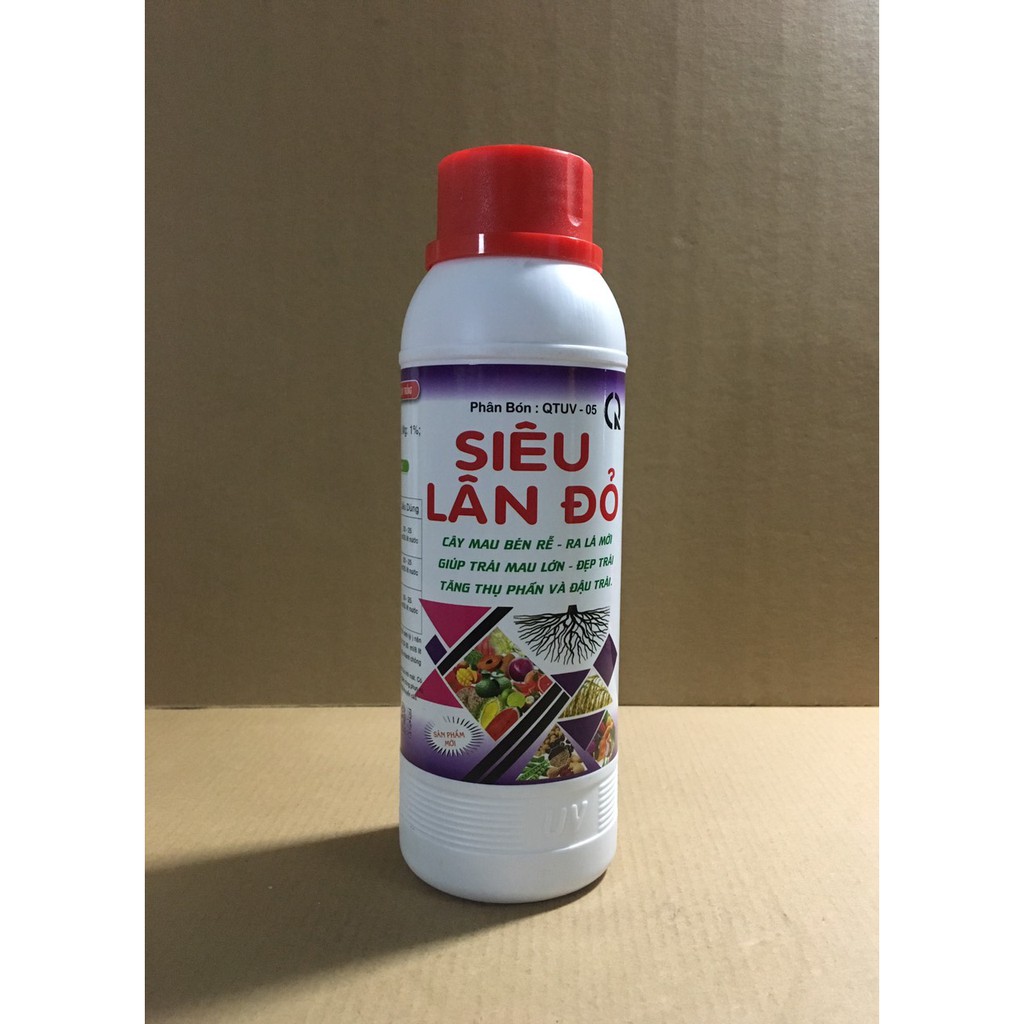 PHÂN BÓN LÁ SIÊU LÂN ĐỎ , CHAI 500 ML