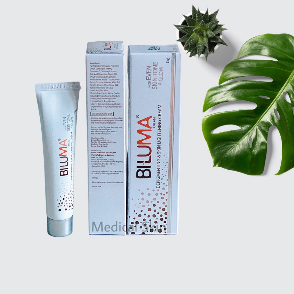 Kem Dưỡng Biluma Cream Trắng Da Hết Thâm Nám Hiệu Quả Cao Có Arbutin, Kojic Acid 15G | Naturalyou.vn