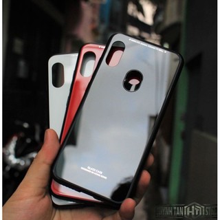 Ốp lưng kính cường lực Xiaomi redmi 6 Pro/ Mi A2 Lite - Viền nhựa dẻo