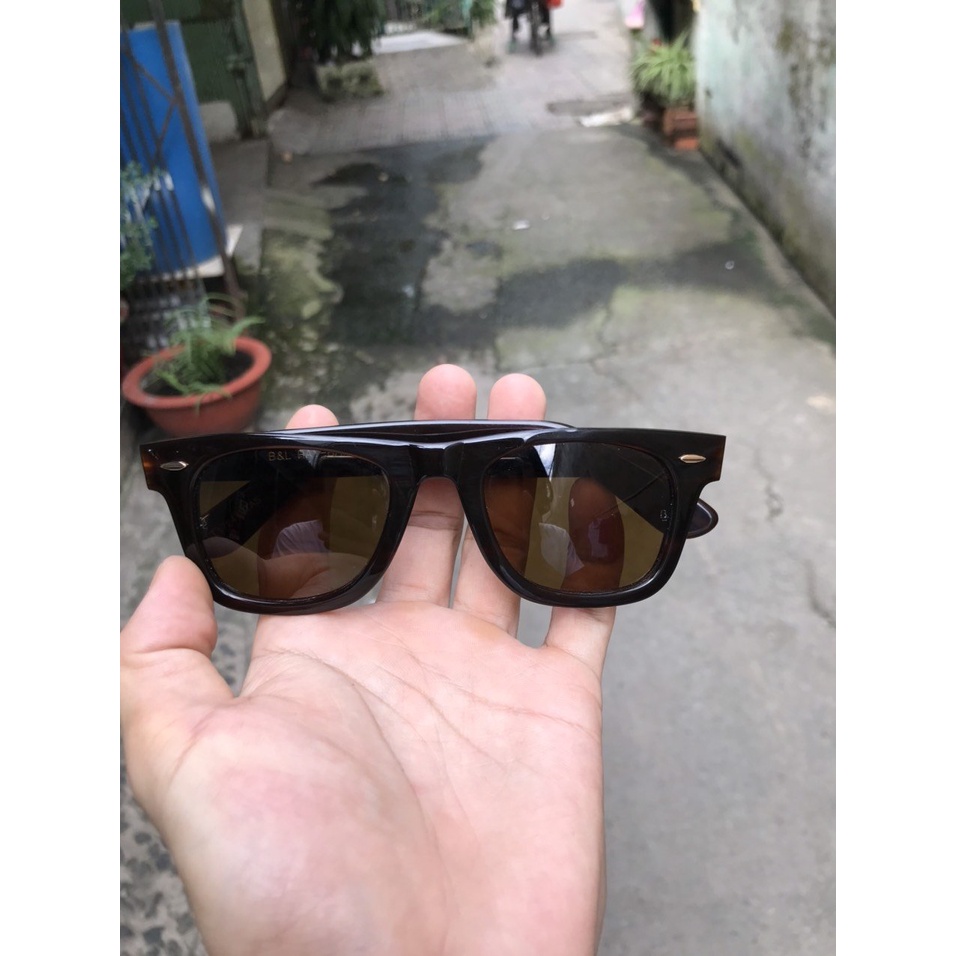 Kính Rayban Wayfarer của MỸ, 2nd, nguyên zin, không lỗi xước, chống chói, uv cực tốt. ẢNH THẬT, tròng thủy tinh nâu trà