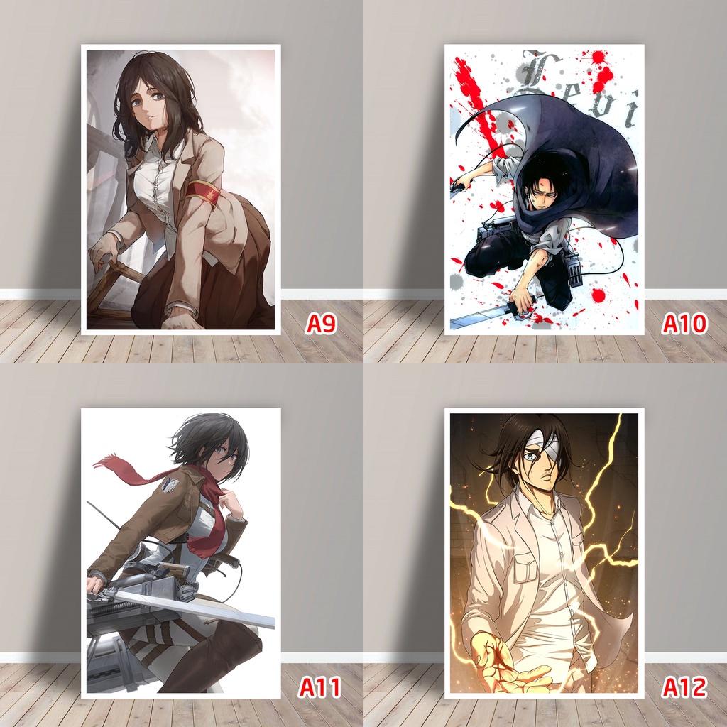 Tấm Postcard Cao Cấp Anime Attack on Titan