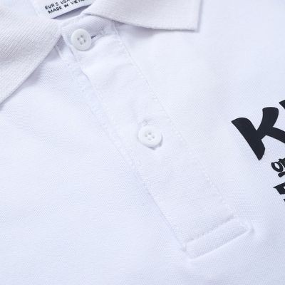 Áo phông thun polo nam Leo Vatino trắng tay ngắn lỡ cổ bẻ King Pug Galvin 55 | BigBuy360 - bigbuy360.vn