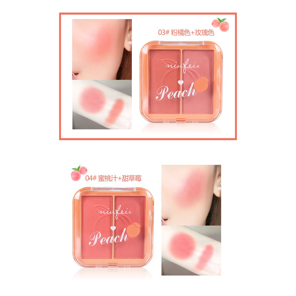 Má hồng MINFEI 2 mầu hợp chất quả đào | BigBuy360 - bigbuy360.vn
