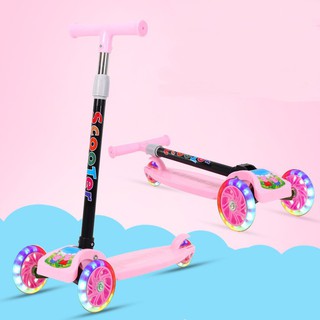 Xe Trượt Scooter 3 Bánh Có Bánh Xe Phát Sáng Cho Bé Yêu
