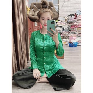 Set Đồ Bà Ba Gấm Lụa