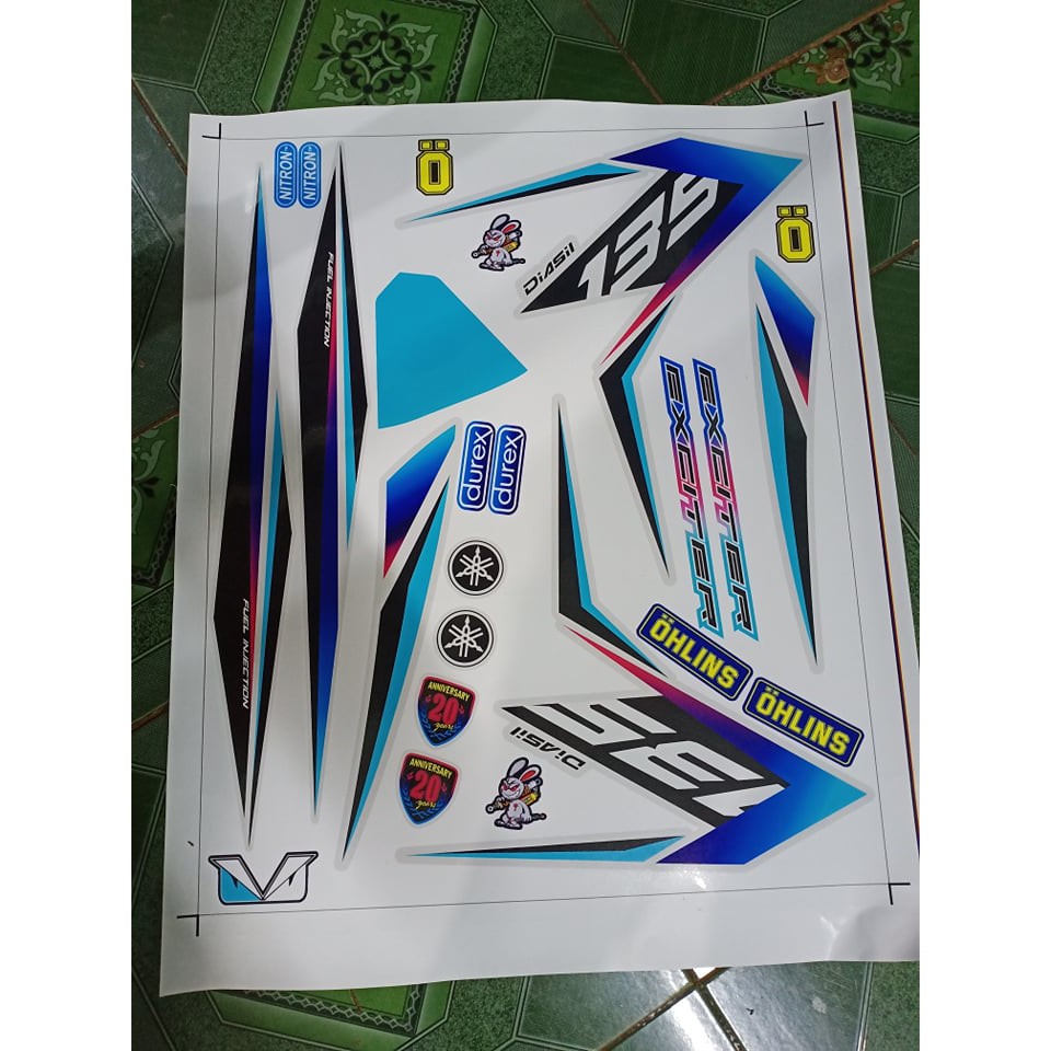 Tem rời ex 135 kỉ niệm xe bạc