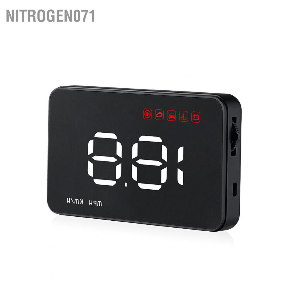 Nitrogen071 Car HUD Speedometer Universal HD Multifunctional Digital Display Windshield Projector OBD Smart Gauge