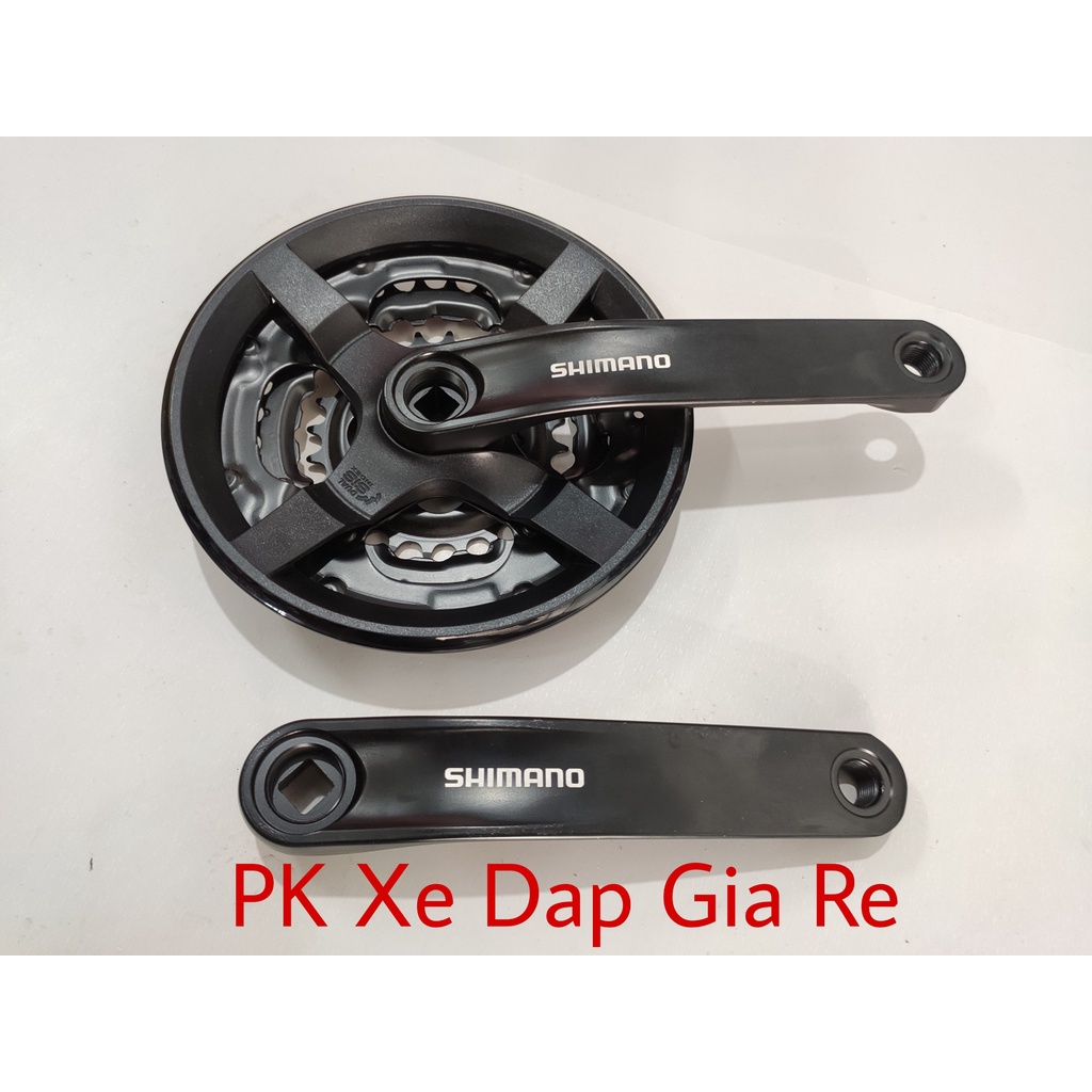 Đùi đĩa xe đạp thể thao Shimano FC-TY301 chính hãng, Đùi đĩa Shimano 3 tầng chất lượng cao