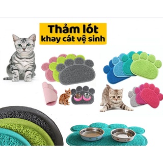  Thảm dậm chân hứng cát mèo - Thảm lót sàn chùi chân chống văng cát cho mèo 
