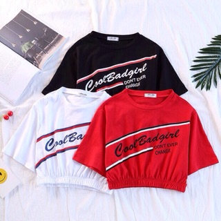 Áo crop top bo eo