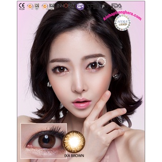Lens Mắt Màu Nâu IXA BROWN - Kính Áp Tròng Hàn Quốc-0 Độ & Có Độ