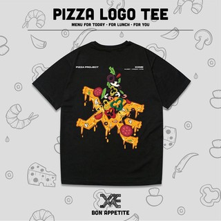Áo thun pizza màu đen xxme