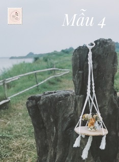 Macrame/dreamcatcher trang trí phong cách Bohemian