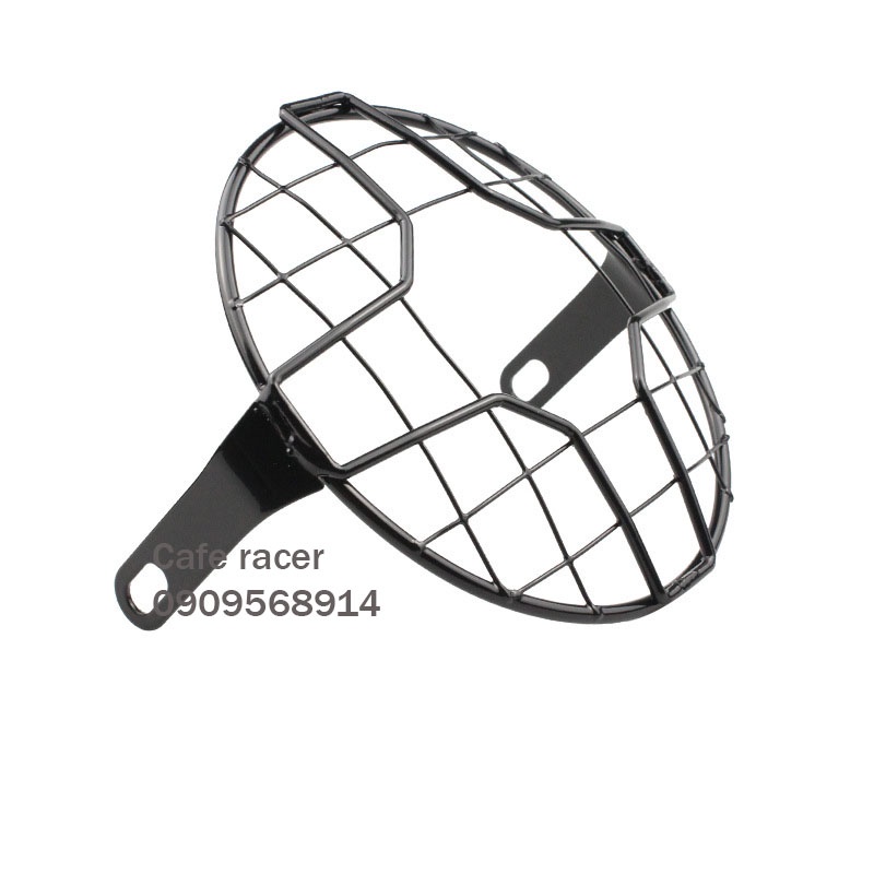 Khung lưới sắt bảo vệ đèn xe mô tô Su-zuki GD110 Hon-da CG125 16cm