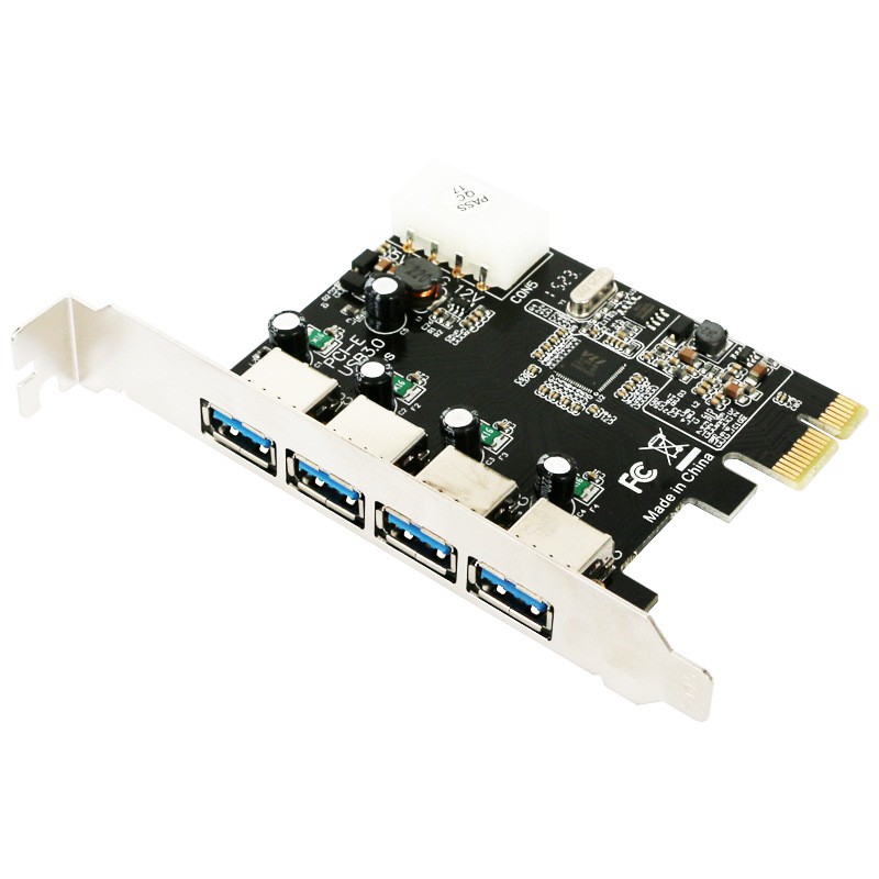 Card Chuyển Đổi Pci Express Ra 4 Cổng Usb 3.0 - Card usb 3.0 mở rộng 4 cổng usb