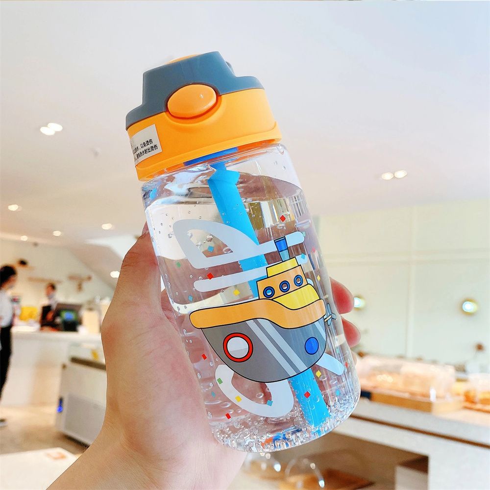 Bình Nước Thể Thao Chống Rò Rỉ Có Ống Hút Tiện Dụng Cho Bé