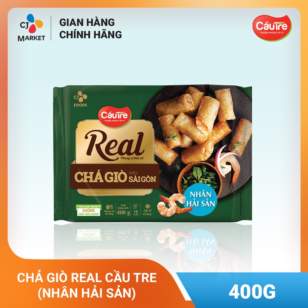 Chả giò real hải sản Cầu Tre 400g