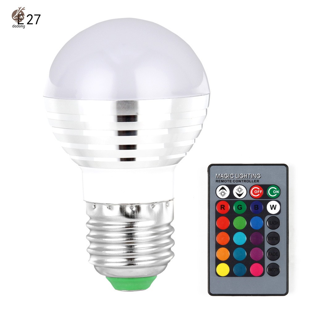 Đèn LED điều khiển từ xa thay đổi màu sắc độc đáo E27/B22/E14/GU10