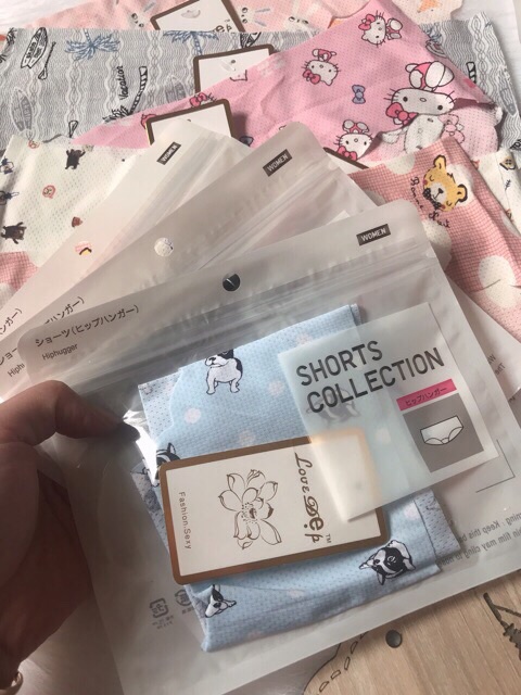 Quần Lót Đúc Su 015 Thông Hơi Không Đường May Họa Tiết Hình CuTe Mẫu Mới Dễ Thương