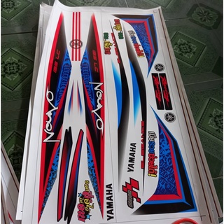 Tem rời nouvo 4 xanh đỏ xe trắng