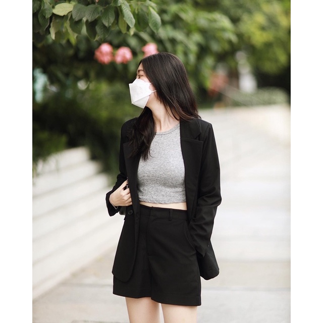 RUCHAN Áo Suit cơ bản Blazer Vest độn vai (nhiều màu) | BigBuy360 - bigbuy360.vn