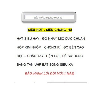MICRO KHÔNG DÂY MAX 39 SIÊU PHẨM  Karaoke 2020