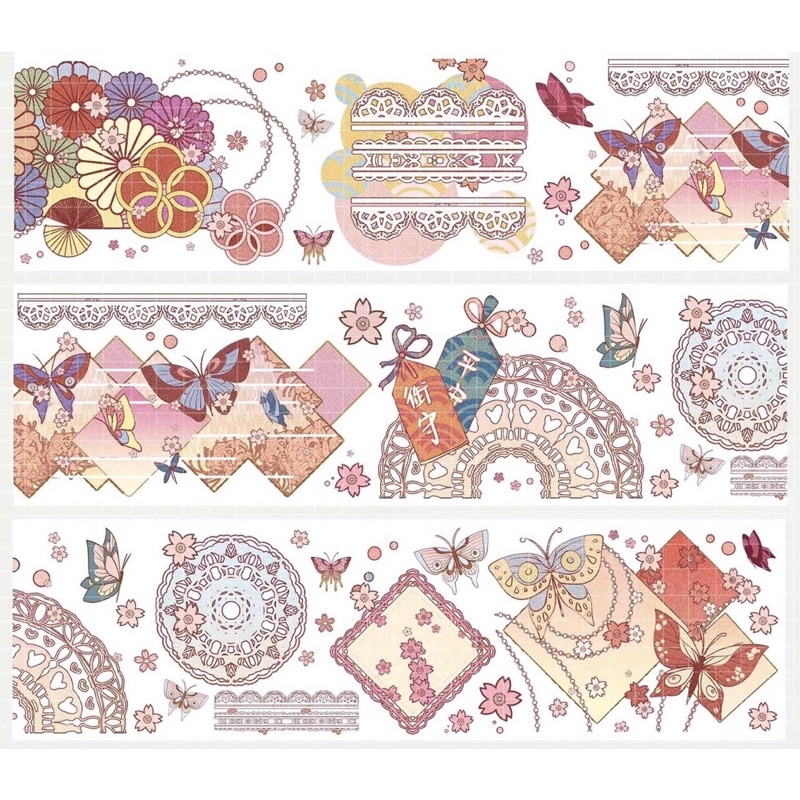 Băng dính trang trí PET tape họa tiết đặc biệt nhà BOBO