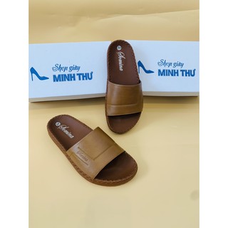 ( Shop Giày Somina ) Dép nam da bò quai ngang thời trang MT76