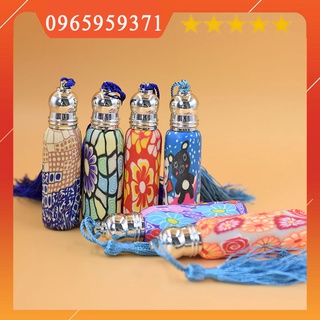 Chai chiết nước hoa, tinh dầu, tinh chất Thổ cẩm bi lăn 6ml